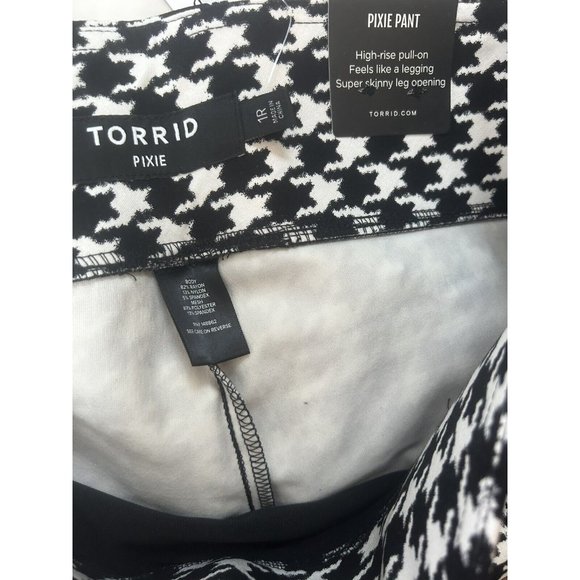 Torrid Slim Fix Houndstooth High Rise Pull On Pixie Work Pant Size 1XL - Picture 8 of 8
